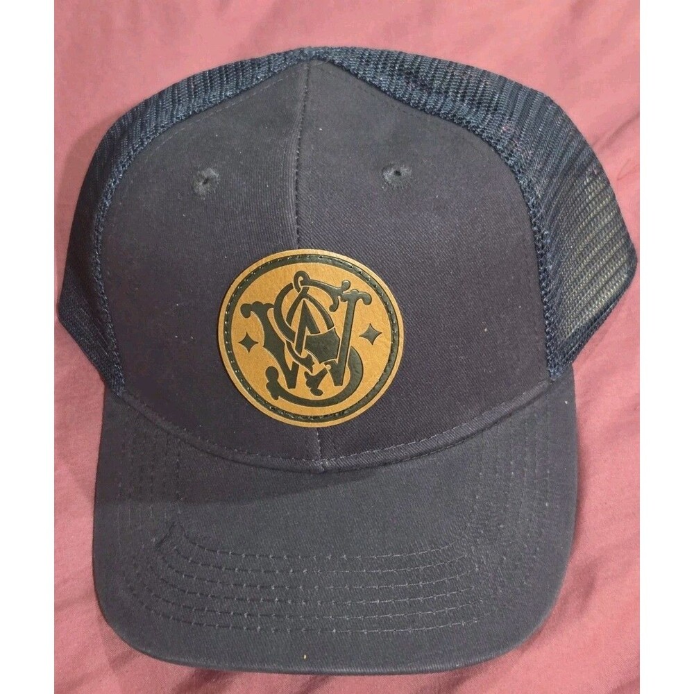 Smith And Wesson Truckers Cap New Navy/dark Blue With Front Patch